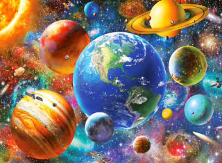 Diamond Painting Planeten Universum